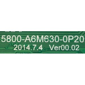 MAIN PARA TV LG / NUMERO DE PARTE 1408193M / 5800-A6M630-0P20 / NUMERO DE PANEL LC600DUK-SGE1 